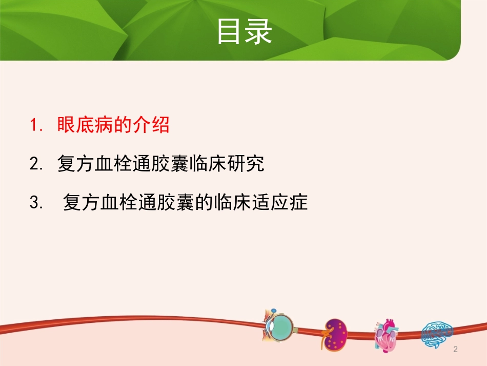 复方血栓通胶囊眼科幻灯片--基药_第2页
