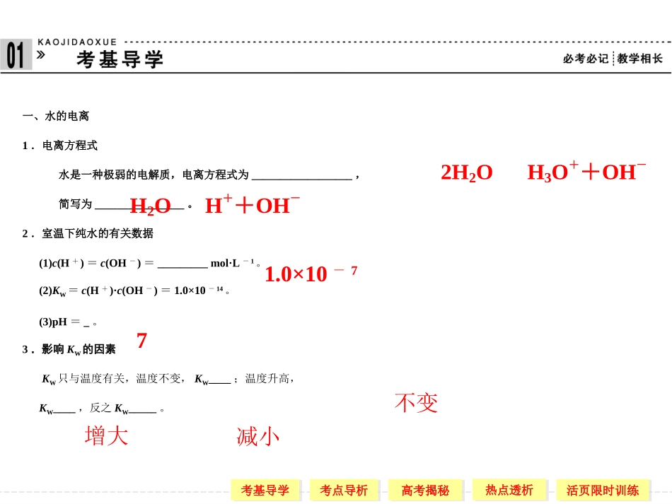 复习提纲第二单元 溶液的酸碱性_第2页