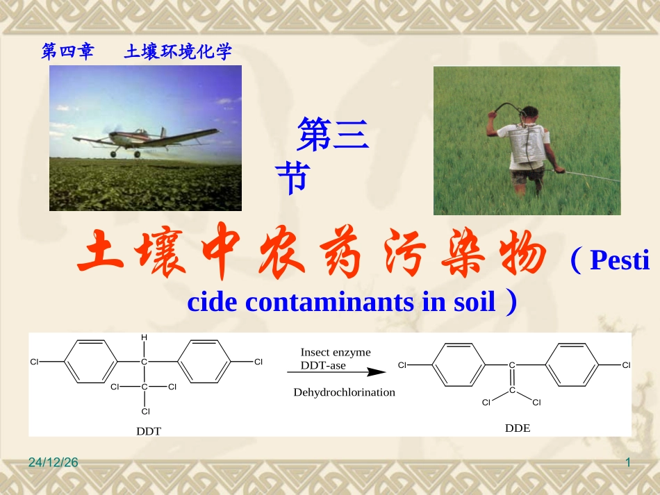 土壤中农药的污染与防治_第1页