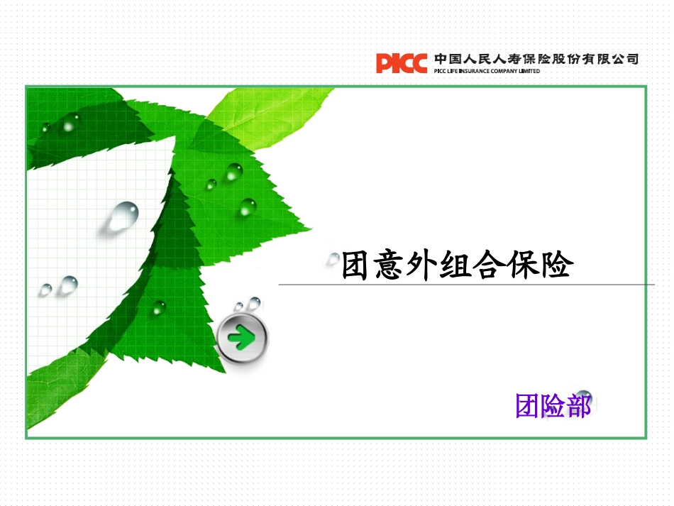 团体意外伤害组合保险_第1页