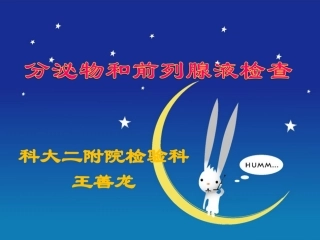 四、前列腺液及分泌物检查