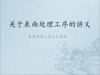 喷涂前处理讲义