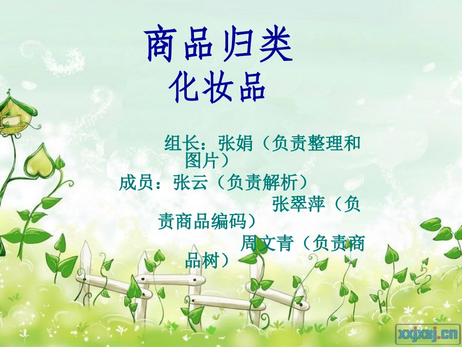 商品归类-化妆品_第1页