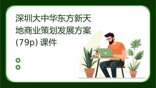 深圳大中华东方新天地商业策划发展方案(79p)课件