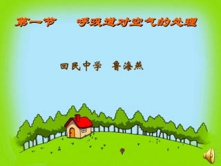 呼吸系统对空气的处理1.