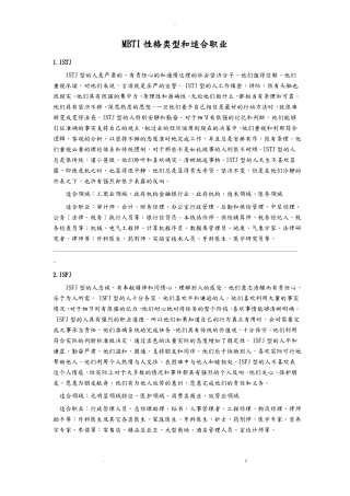 MBTI类型适合职业