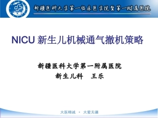 呼吸机撤机困难策略(王乐)