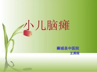 周五医院小儿脑瘫讲义