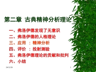 古典精神分析理论