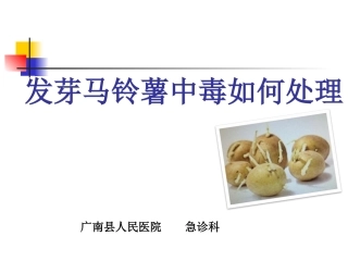 发芽马铃薯中毒(新)