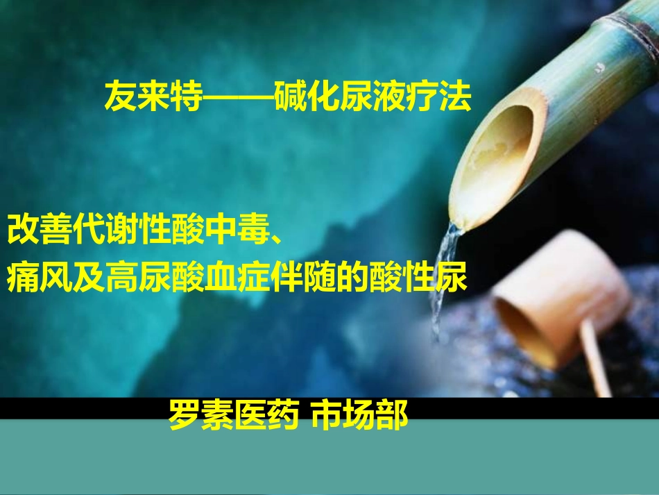 友来特改善酸性尿、酸中毒_第1页