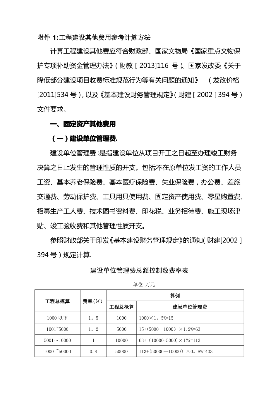 工程建设其他费用参考计算方法_第1页