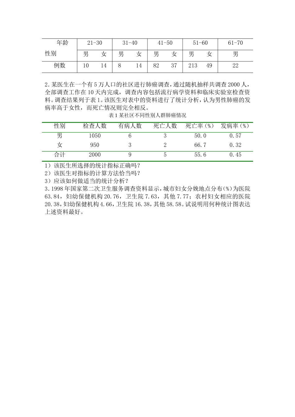 卫生统计学 医学统计学 习题_第3页