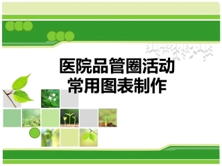 医院品管圈图表(升级版)