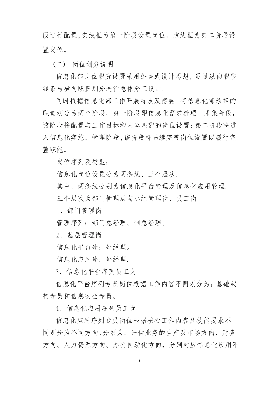 集团信息化部组织架构及岗位职责_第2页