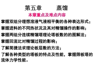 化工原理 蒸馏