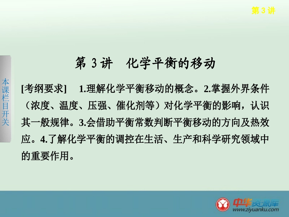 化学平衡的移动_第1页