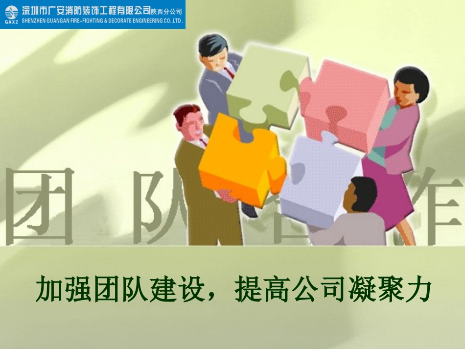 加强团队建设,提高队伍凝聚力_第1页