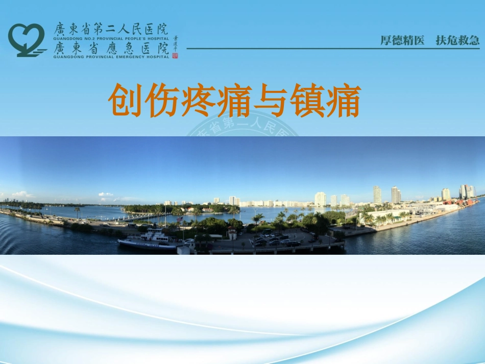 创伤疼痛与止痛_第1页