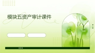 模块五资产审计课件