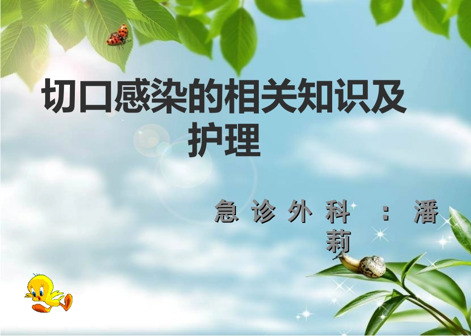 切口感染PPT_第1页