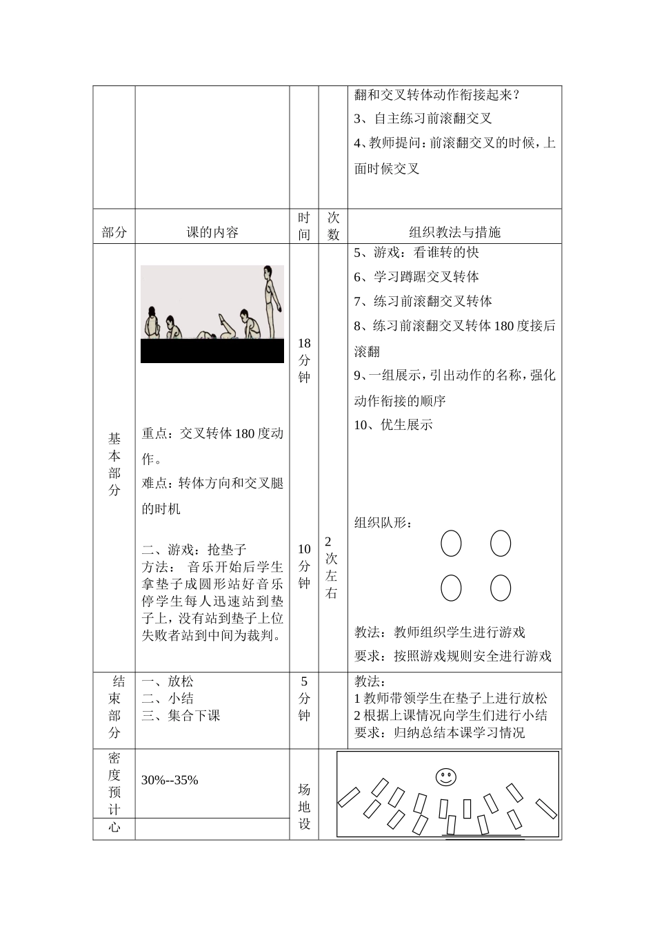 前滚翻交叉转体180度接后滚翻教案_第2页