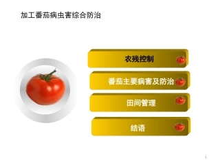 农残控制体系和病虫害综合防治