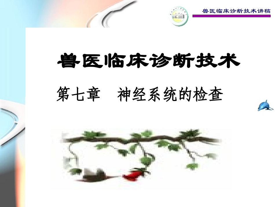 兽医临床诊断技术_第1页