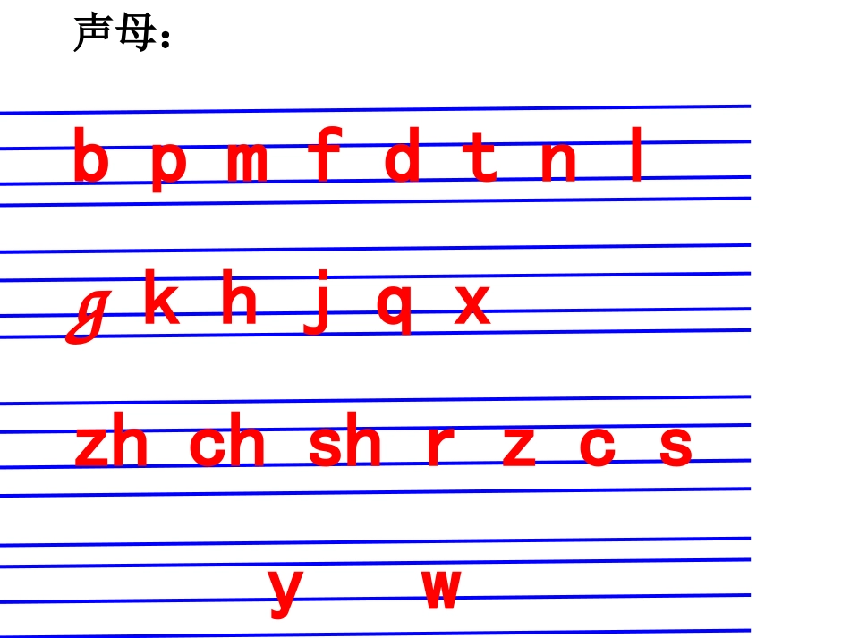 汉语拼音复习四_教学课件_第3页