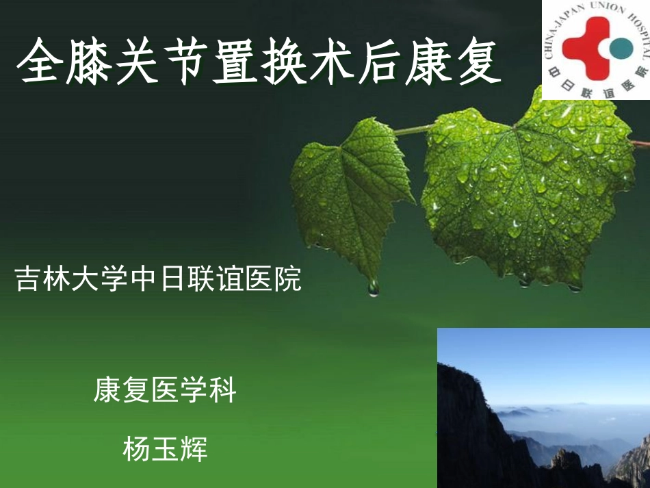 全膝关节置换术后康复_第2页