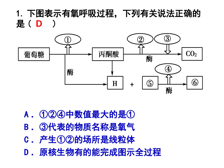 光合与呼吸典型高考题分析_第3页