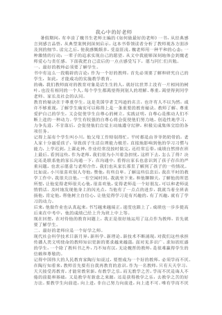 我心中的好老师 (4)