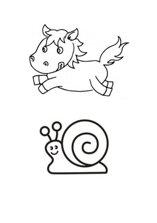 儿童简笔画填色画