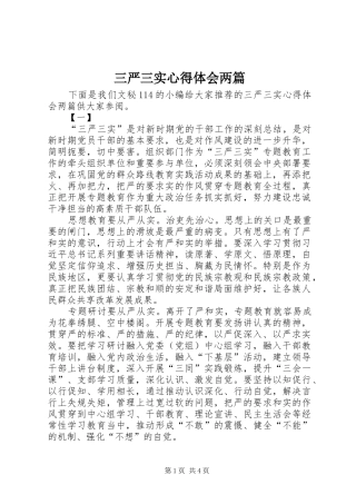 三严三实心得体会两篇_1