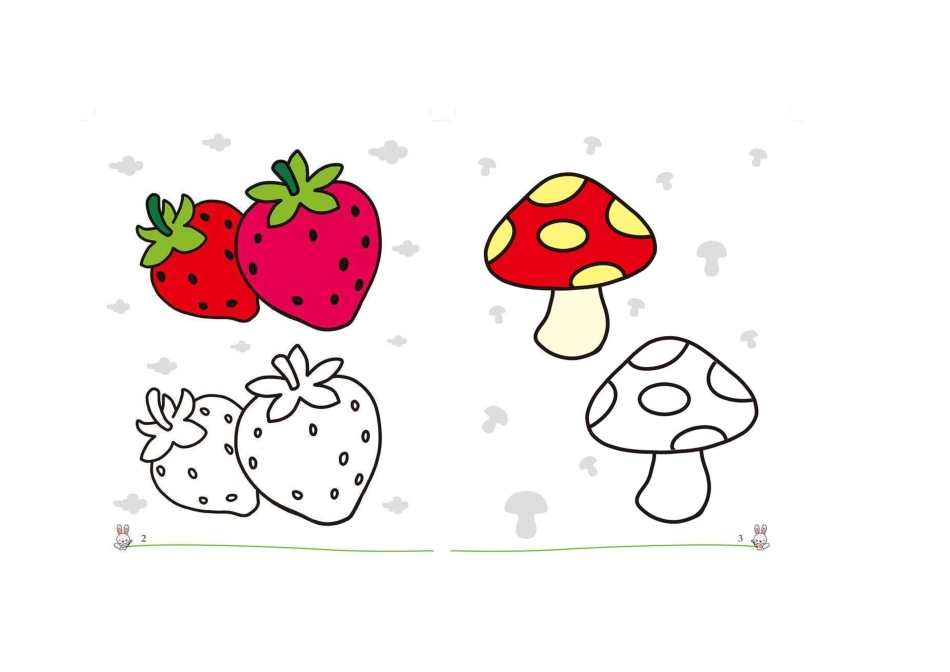 儿童彩图参考涂色填色画_第2页