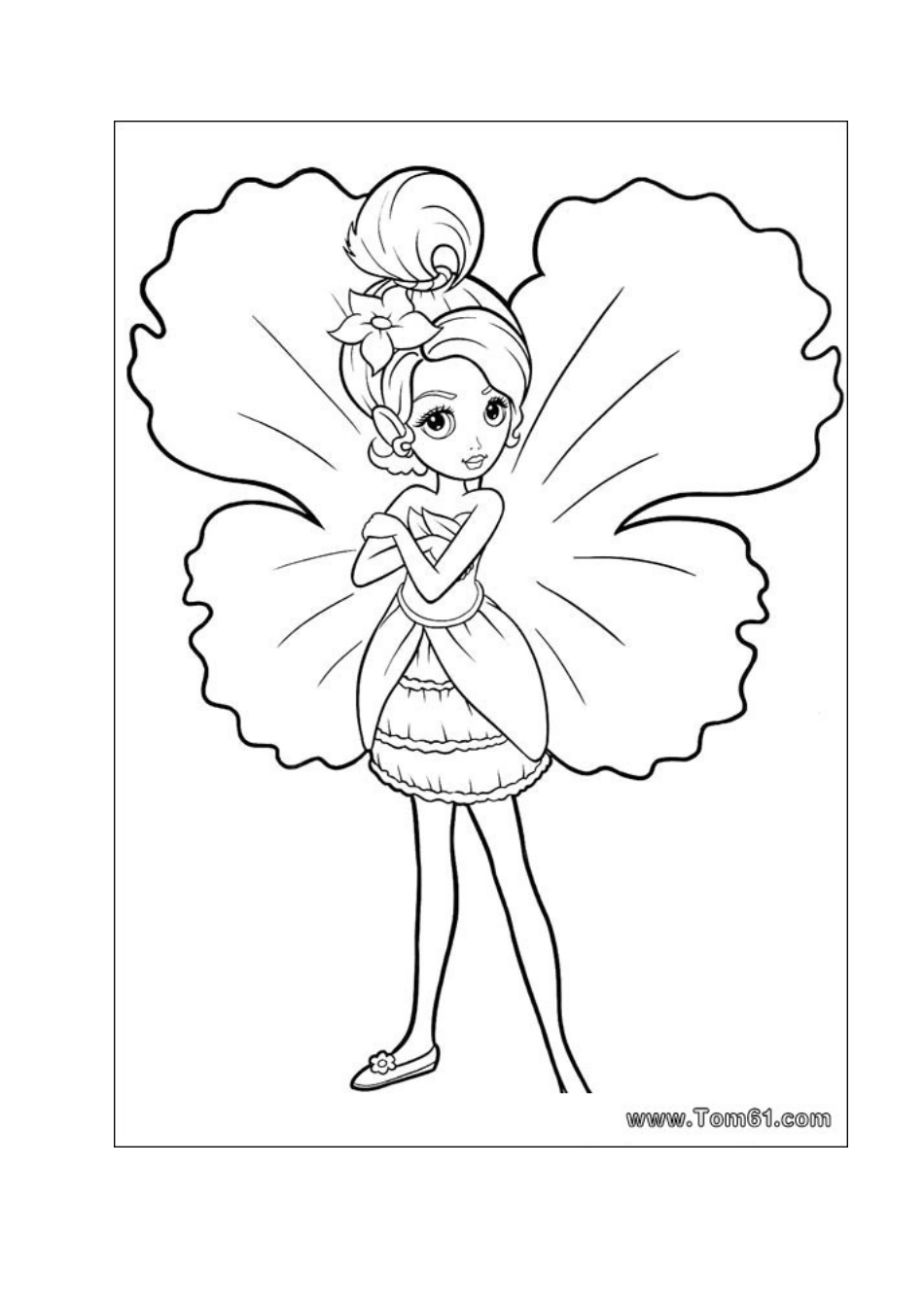 儿童公主涂色画_第2页