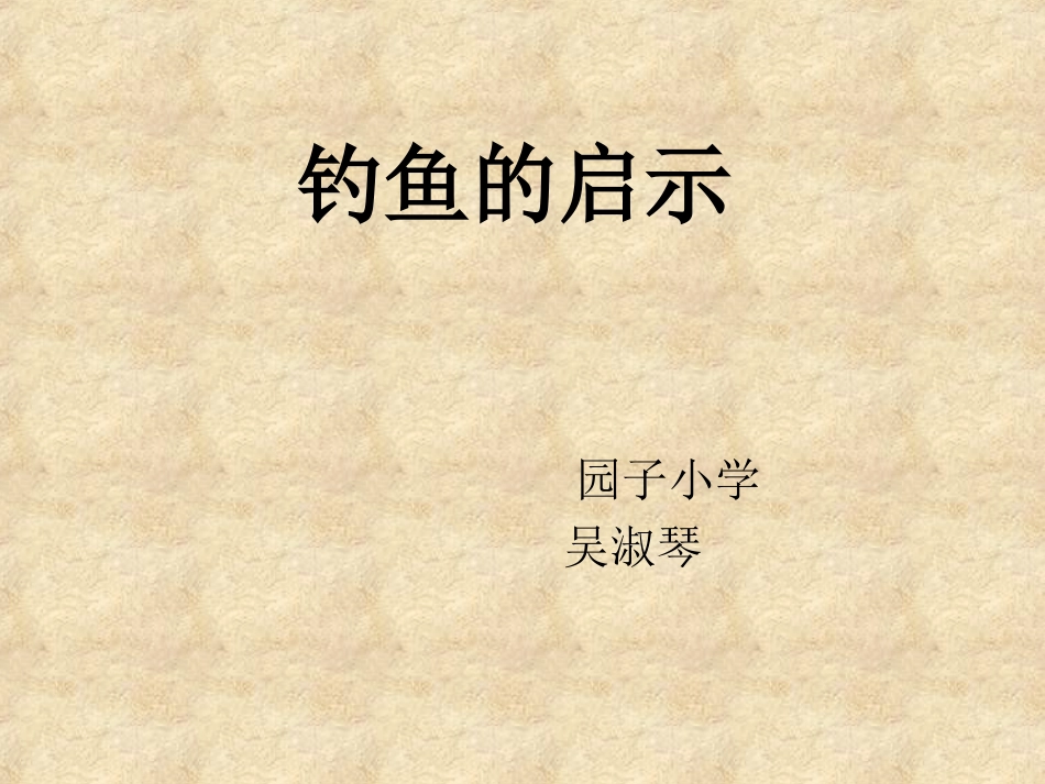 钓鱼的启示第一课时_第1页