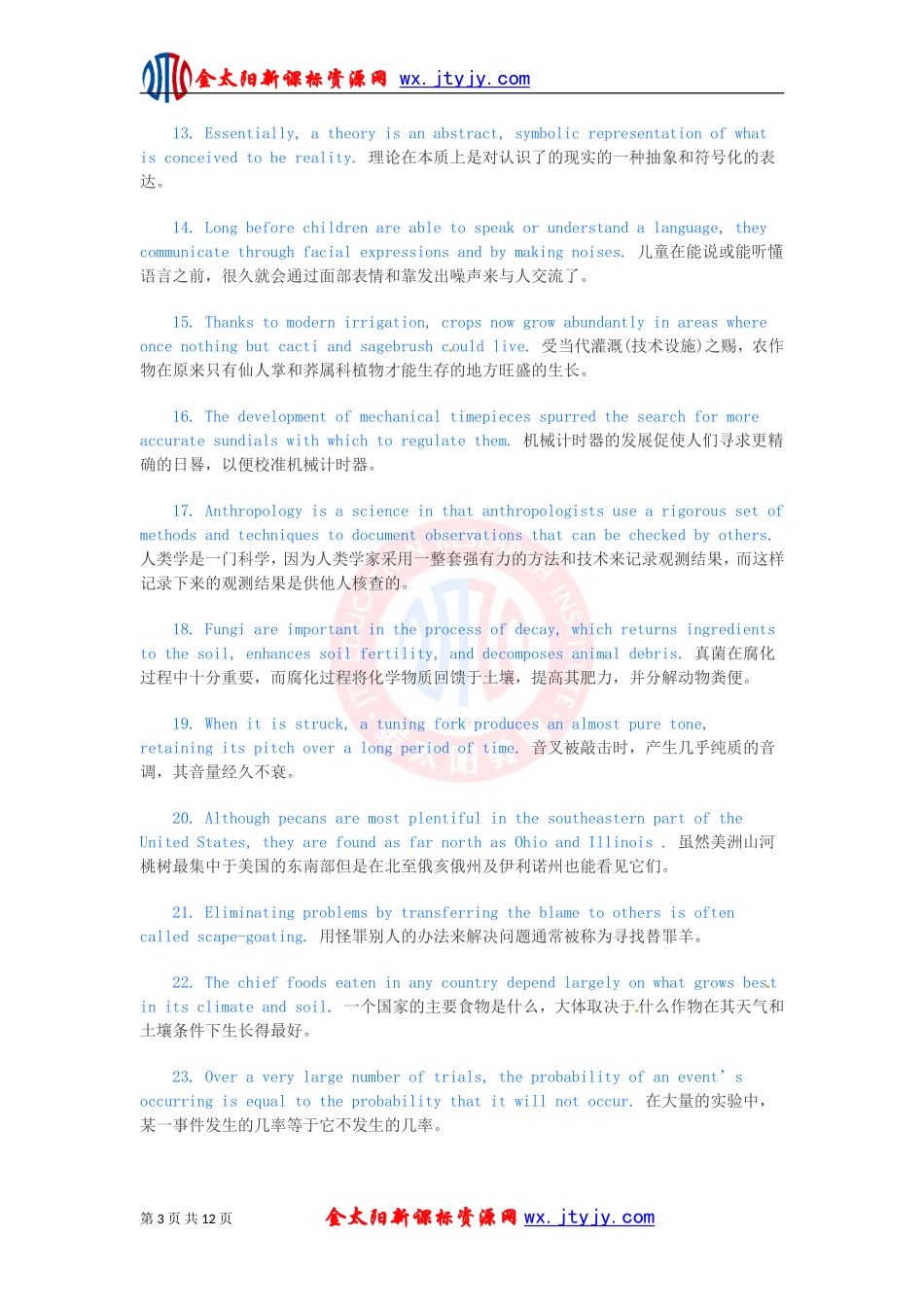 浓缩高考必背7000个单词的100句话_第3页