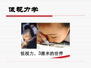 低视力串讲课件