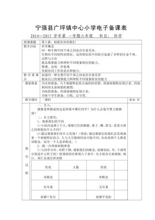 相貌各异的我们