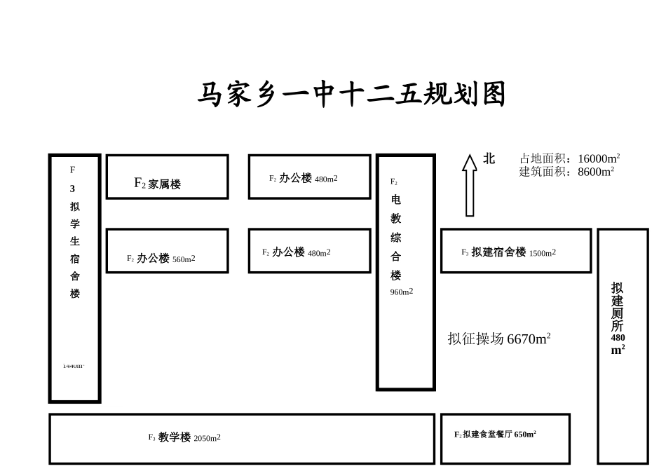 马家乡一中规划图_第1页