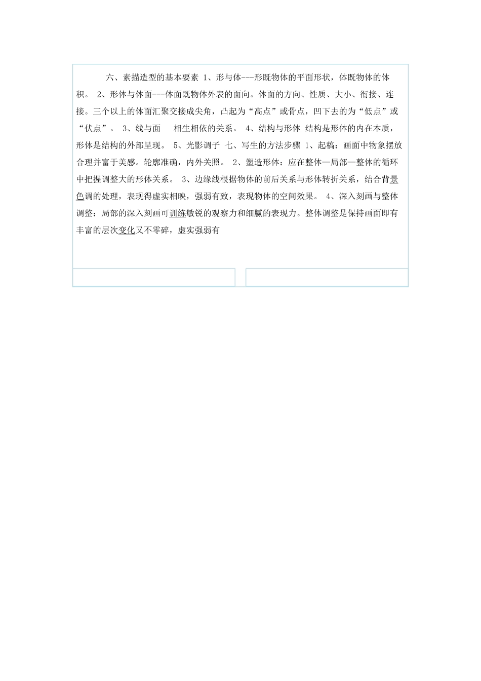 石膏几何体素描教案_第2页