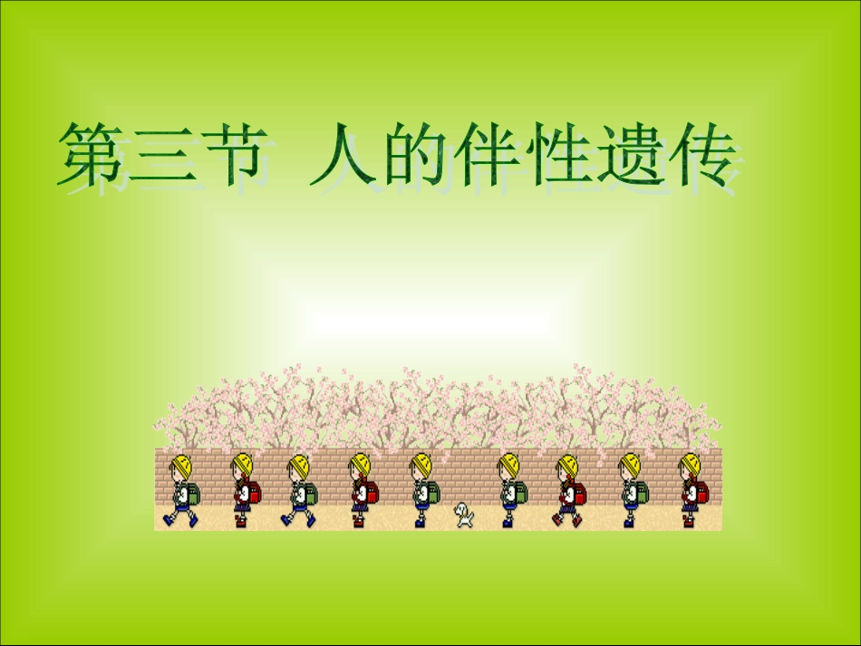 人类的伴性遗传_第1页
