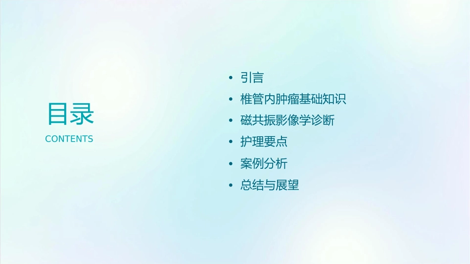 椎管内肿瘤磁共振影像诊断护理课件_第2页