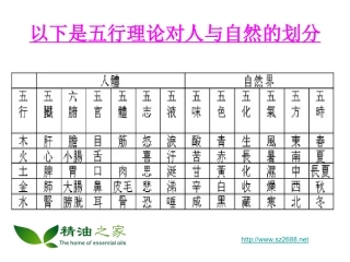 人体阴阳五行八卦之看图说话精油之家