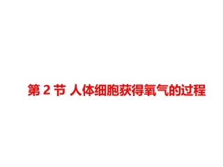 人体细胞获得氧气过程