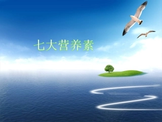 人体必须的七大营养素