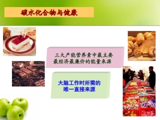 人体对碳水化合物的需要