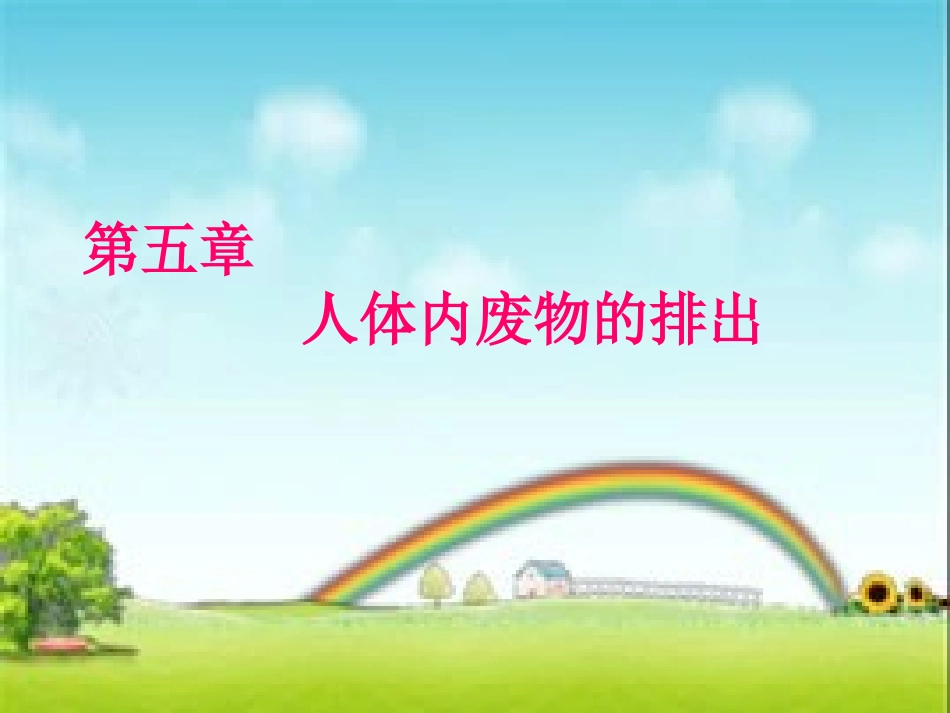 人体内废物的排出ppt_第1页
