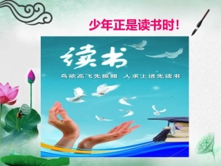 综合性学习--少年正是读书时